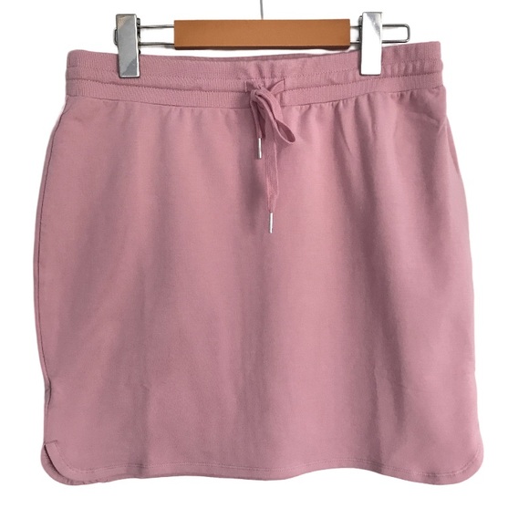 Daily Rituals Dresses & Skirts - Daily Ritual Women’s Pink Terry Cotton And Modal Sweatshirt Skirt Size Medium